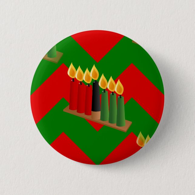 Badge Rond 5 Cm chevron kwanzaa (Devant)