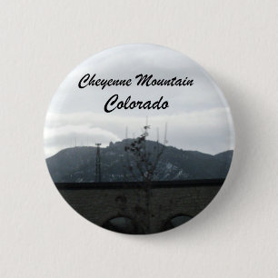Badge Rond 5 Cm Cheyenne Mountain, Colorado