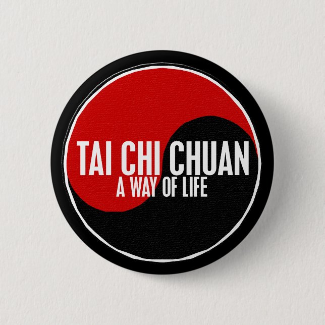 Badge Rond 5 Cm Chi Chuan 1 de Yin Yang Tai (Devant)