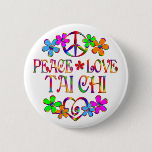 Badge Rond 5 Cm Chi de Tai d'amour de paix
