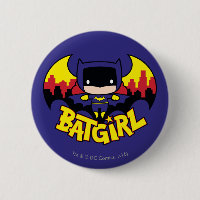 Chibi Batgirl Avec Gotham Skyline & Logo