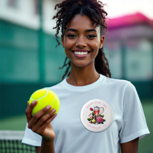 Badge Rond 5 Cm Chic Tennis Social Club Bachelorette weekend