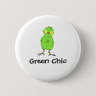 Badge Rond 5 Cm Chic vert