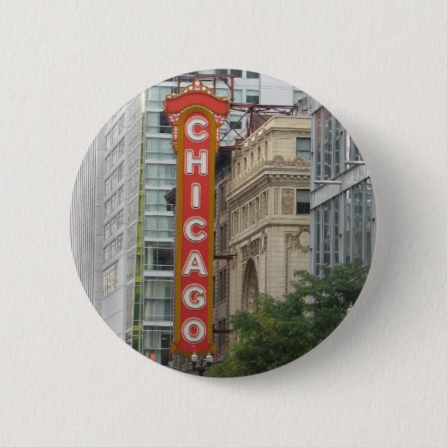 Badge Rond 5 Cm Chicago (Devant)