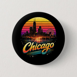 Badge Rond 5 Cm Chicago