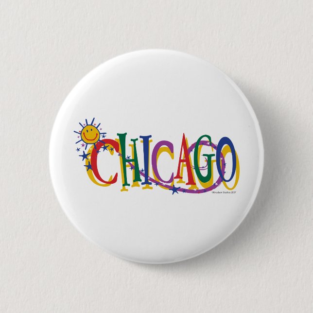 Badge Rond 5 Cm Chicago-Avec-SUn---ENFANTS (Devant)