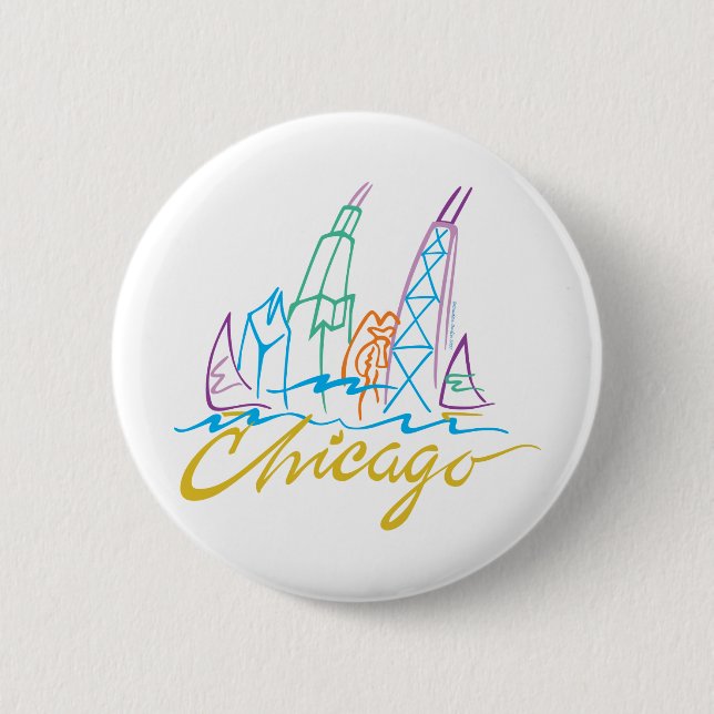 BADGE ROND 5 CM CHICAGO-EMB (Devant)