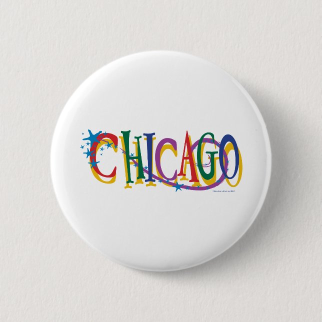 Badge Rond 5 Cm Chicago Stars (Devant)