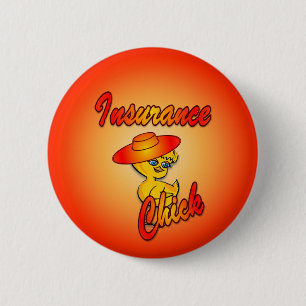 Badge Rond 5 Cm Chick d'assurance #4