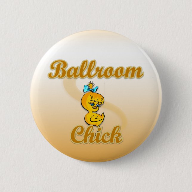 Badge Rond 5 Cm Chick de salle de bain (Devant)