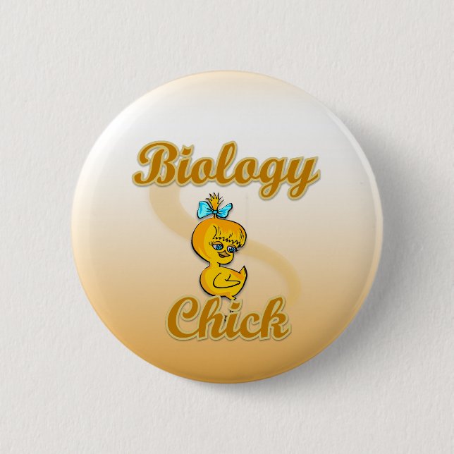Badge Rond 5 Cm Chick en biologie (Devant)