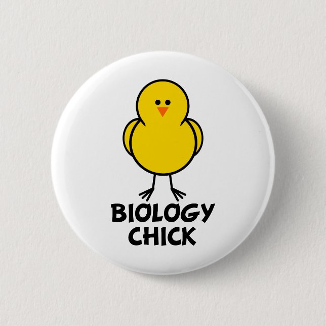 Badge Rond 5 Cm Chick en biologie (Devant)