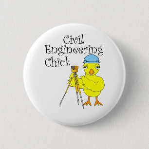 Badge Rond 5 Cm Chick en génie civil