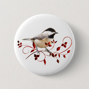 Badge Rond 5 Cm Chickadee