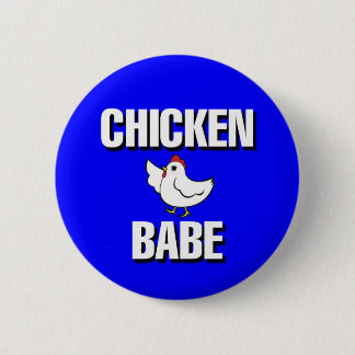 Badge Rond 5 Cm Chicken Babe Jeopardy catagory - Les Golden Girls
