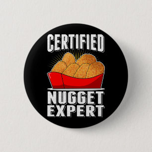 Badge Rond 5 Cm Chicket Nugget Expert Nug Life