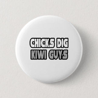 Badge Rond 5 Cm Chicks Creg Kiwi Guys