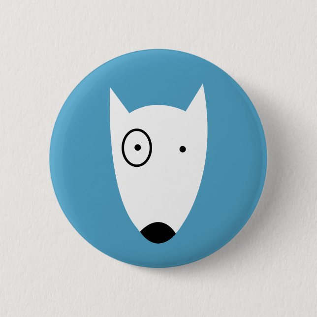 Badge Rond 5 Cm Chien (Devant)