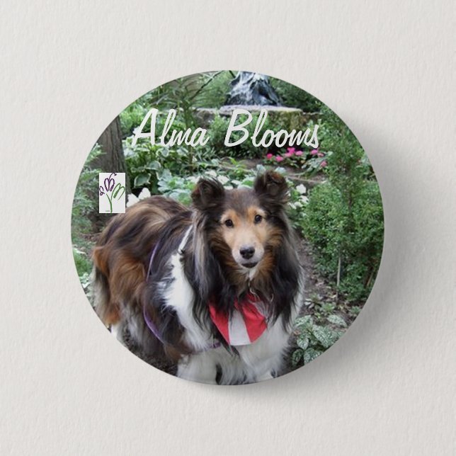 Badge Rond 5 Cm Chien (Devant)