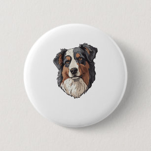 Badge Rond 5 Cm Chien berger australien