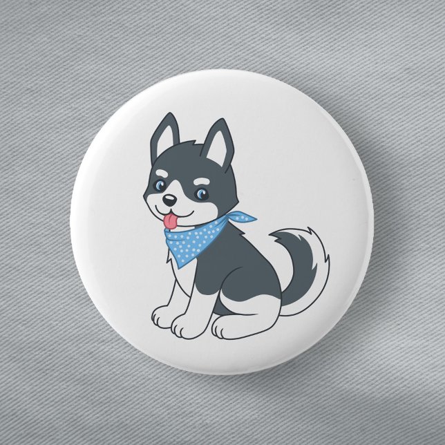 Badge Rond 5 Cm Chien Chien Chien Chien Chien Chéri (Créateur téléchargé)