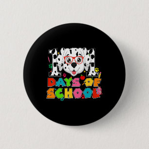Badge Rond 5 Cm Chien dalmatien 100e jour d'école 100 jours d'écol