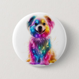 Badge Rond 5 Cm Chien de couleur mignon