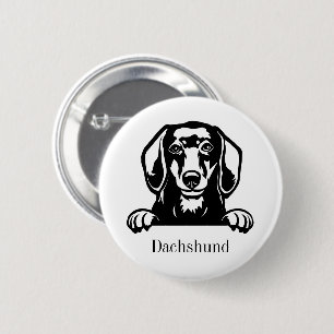 Badge Rond 5 Cm chien de dachshund