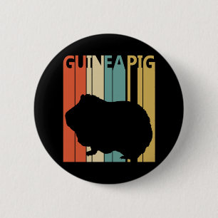 Badge Rond 5 Cm Chien de Guinée Vintage drôle