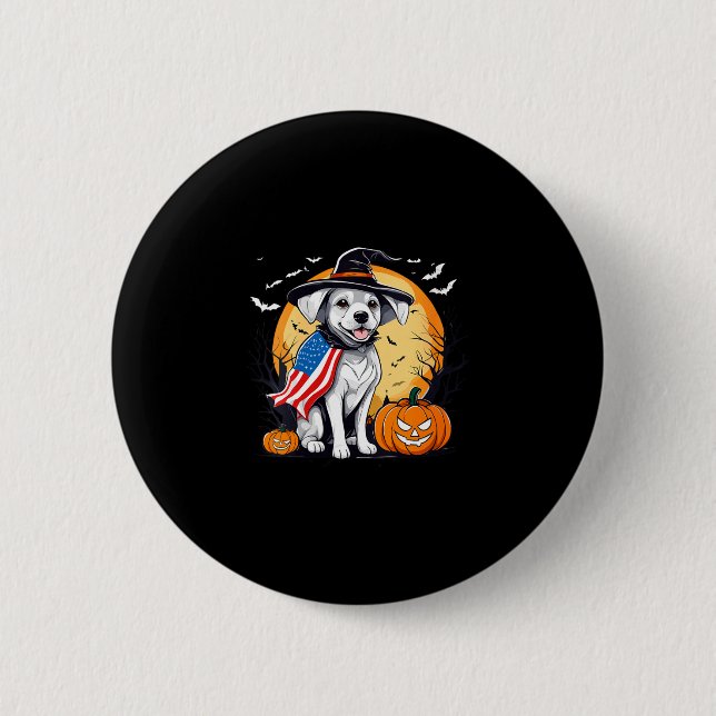 Badge Rond 5 Cm Chien de Halloween pour femmes  (Devant)