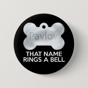 BADGE ROND 5 CM CHIEN DE PAVLOV