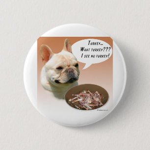 Badge Rond 5 Cm Chien de taureau français Turquie