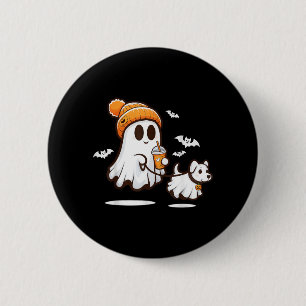 Badge Rond 5 Cm Chien fantôme drôle de fantôme qui marche Chien fa