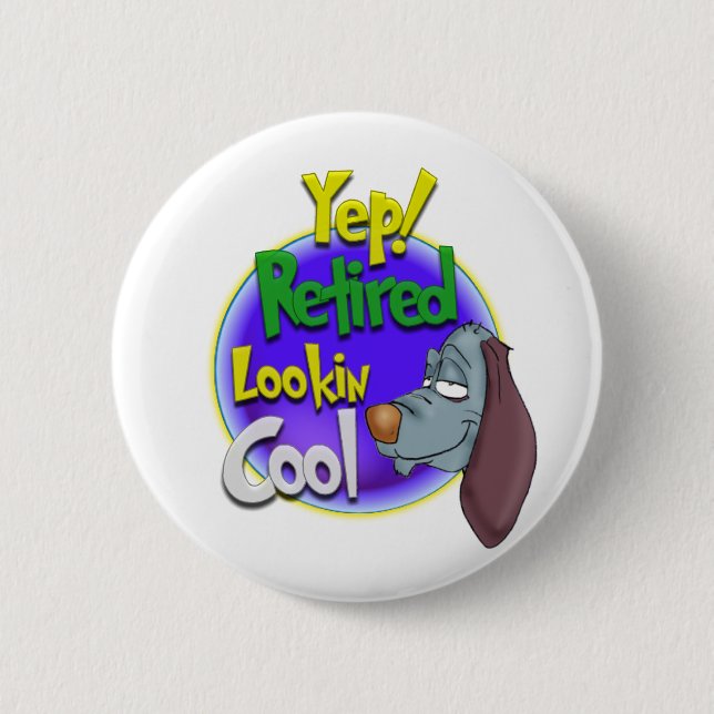 Badge Rond 5 Cm Chien frais News.:-) (Devant)