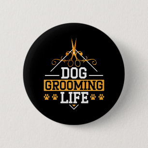 Badge Rond 5 Cm Chien Grooming Vie Animaux Animaux Animaux Animaux