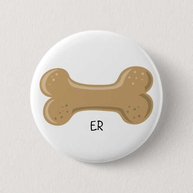 Badge Rond 5 Cm Chien Pound_Bone (Devant)