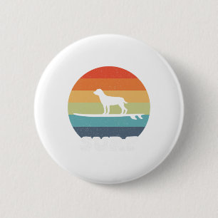 Badge Rond 5 Cm Chien sur planche de surf Planche de surf Chien su
