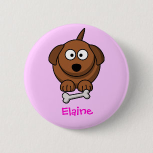 Badge Rond 5 Cm Chienchien doux