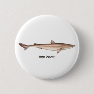Badge Rond 5 Cm Chiens de mer épineux