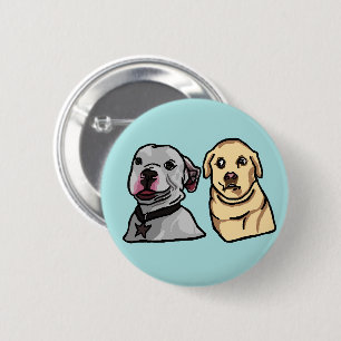 Badge Rond 5 Cm Chiens Mignons Mèmes