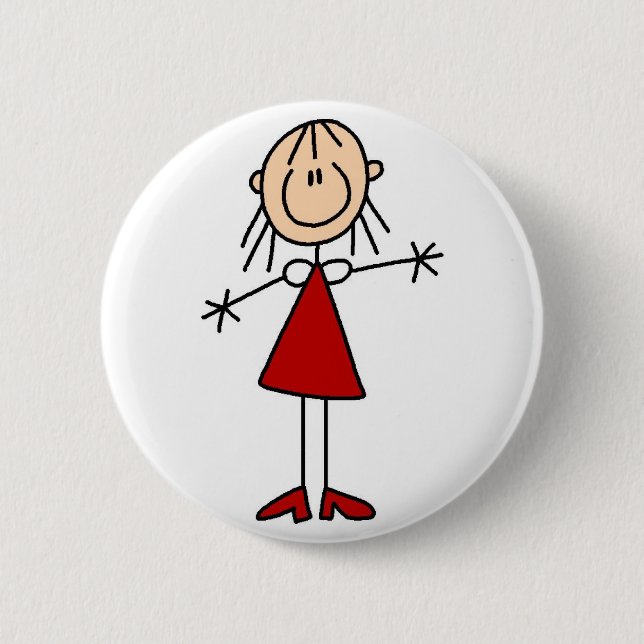 Badge Rond 5 Cm Chiffre bouton de bâton de maman (Devant)