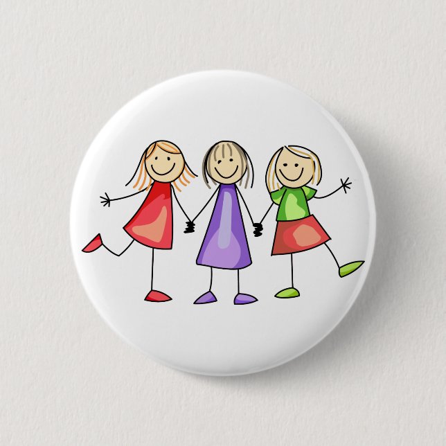 Badge Rond 5 Cm Chiffre d'attelage enfants (Devant)