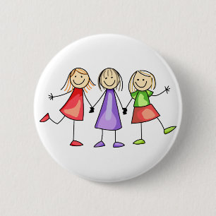 Badge Rond 5 Cm Chiffre d'attelage enfants