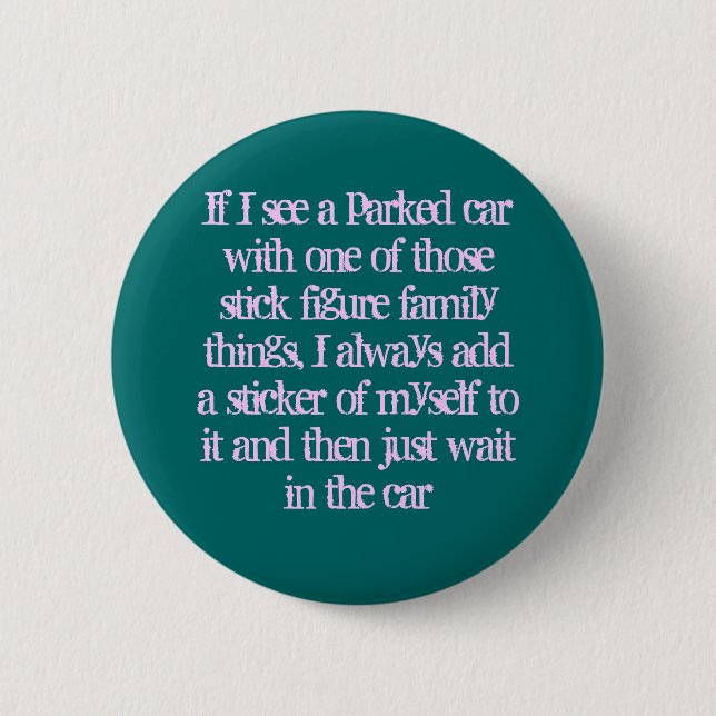 Badge Rond 5 Cm Chiffre famille de bâton (Devant)