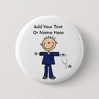 Badge Rond 5 Cm Chiffre masculin T-shirts et cadeaux de bâton