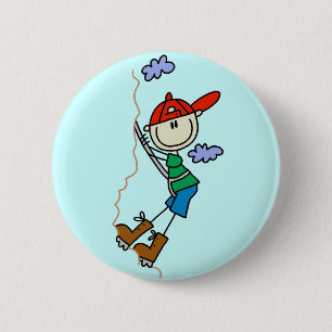 Badge Rond 5 Cm Chiffre T-shirts et cadeaux de bâton d'alpinisme