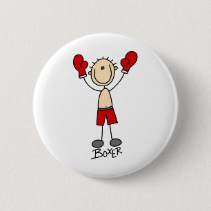 Badge Rond 5 Cm Chiffre T-shirts et cadeaux de bâton de boxeur