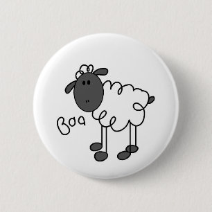 Badge Rond 5 Cm Chiffre T-shirts et cadeaux de bâton de moutons