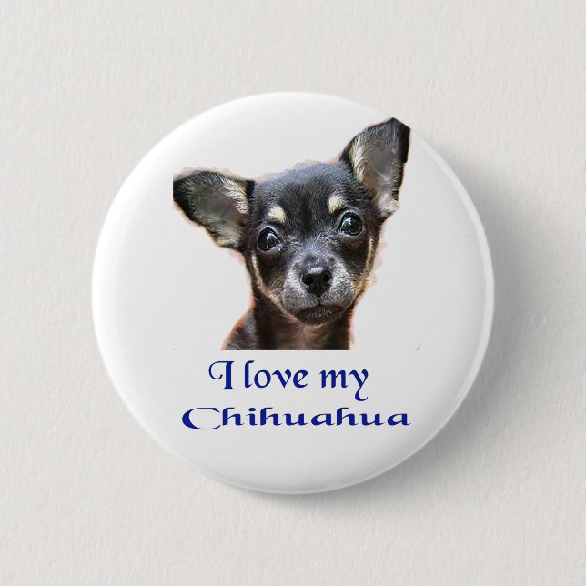 Badge Rond 5 Cm Chihuahua (Devant)