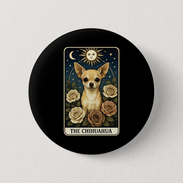 Badge Rond 5 Cm Chihuahua (Devant)